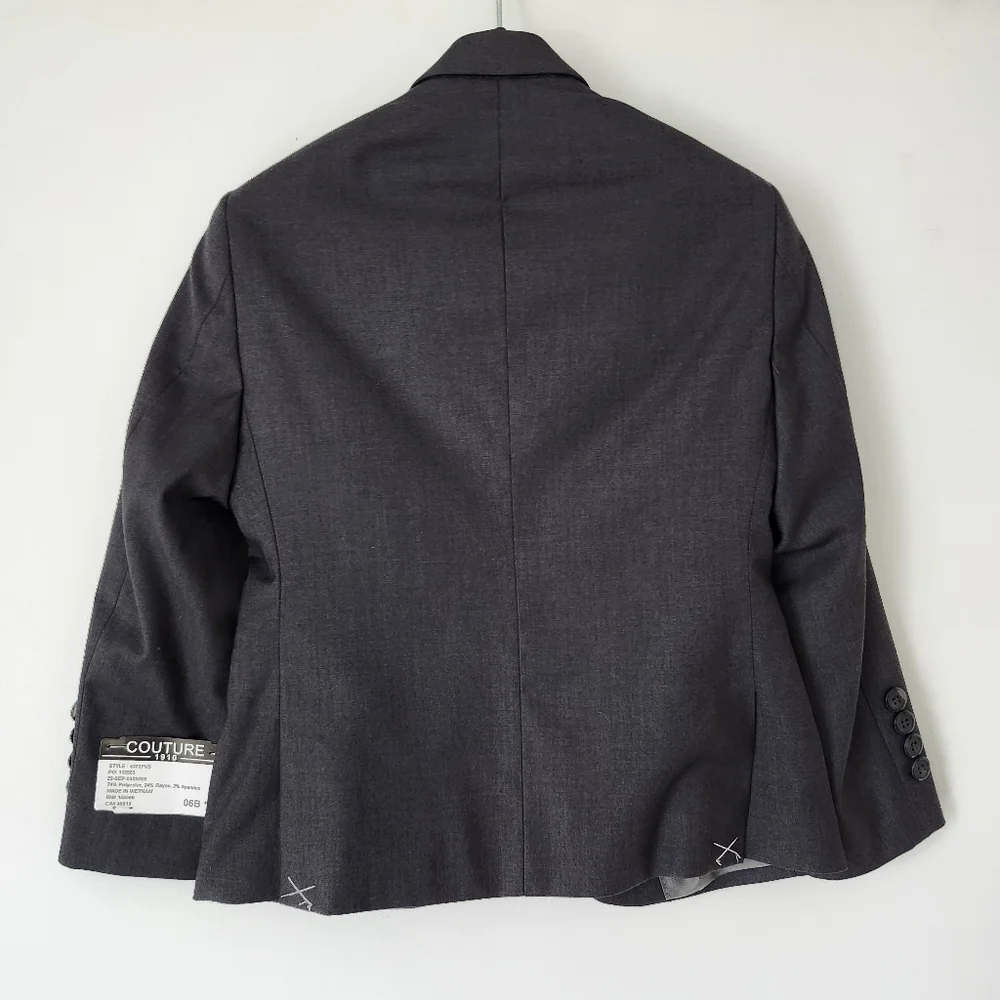 FABIAN Couture 1910 BOY’s Power Stretch Suit Separates in Charcoal - BLAZER 6B - Picture 8 of 16